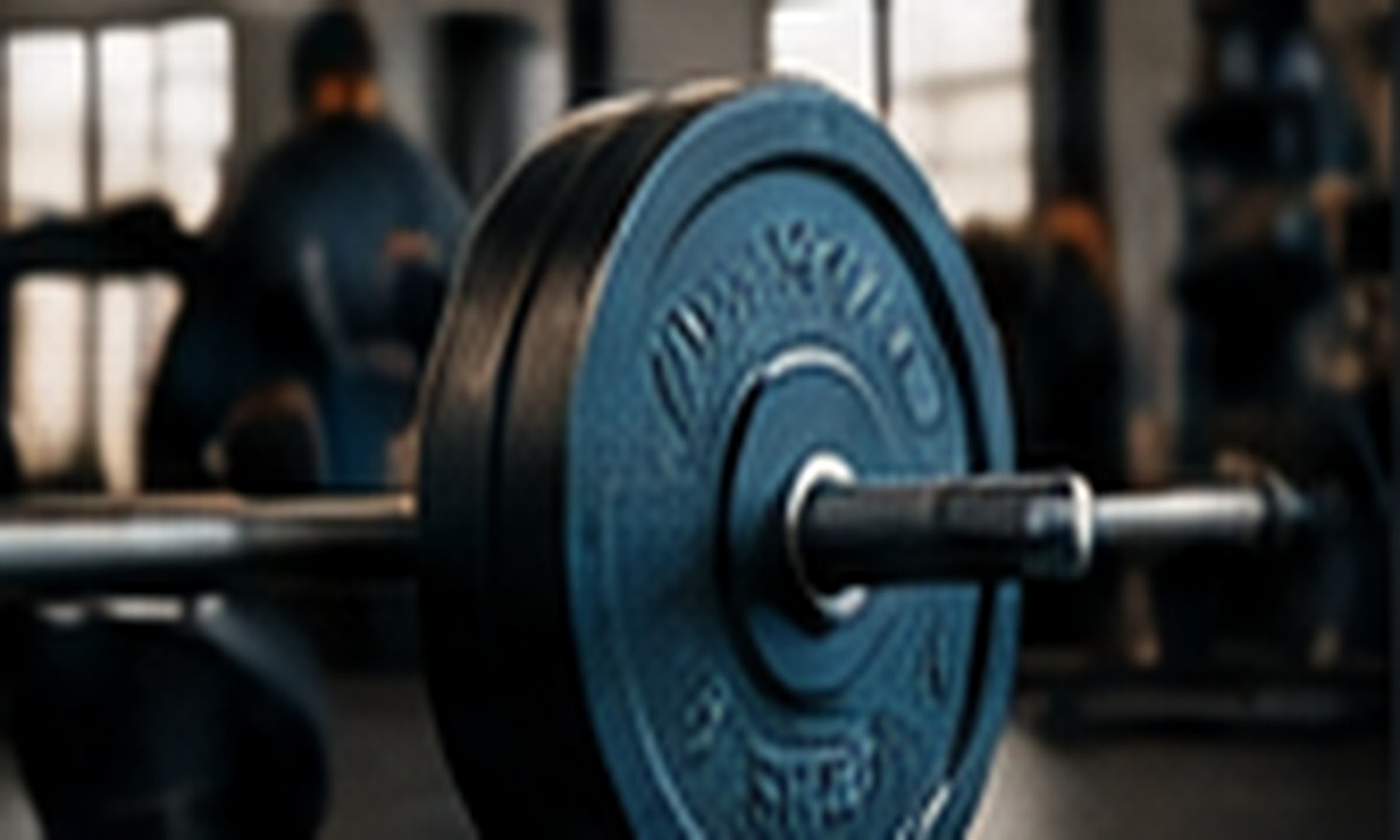 A controlled barbell training session